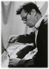 Br�m Ferenc munka k�zben